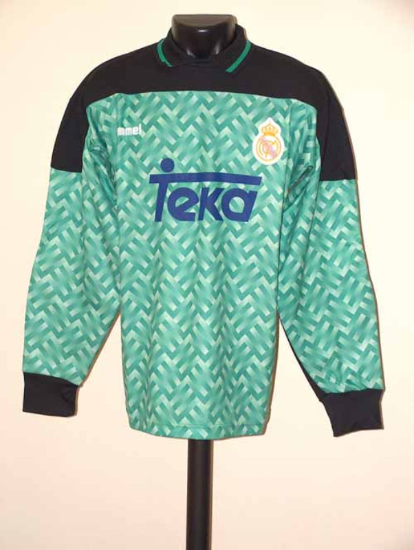 Equipación de portero de Real Madrid 92-93