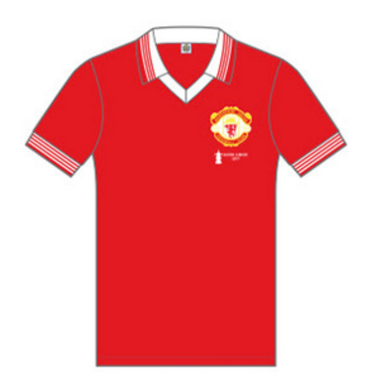 Equipación especial de Manchester United 76-77