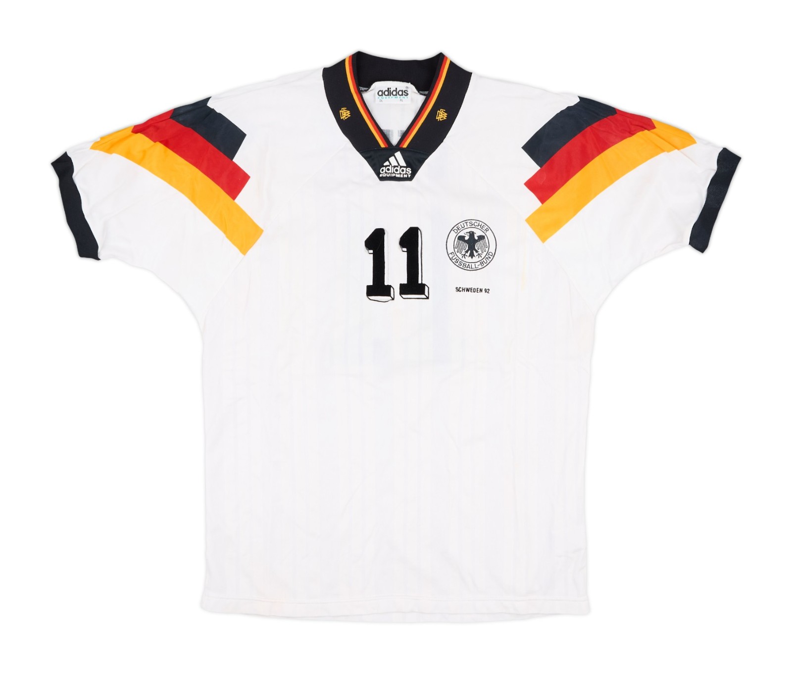 Primera equipación de Alemania 1992