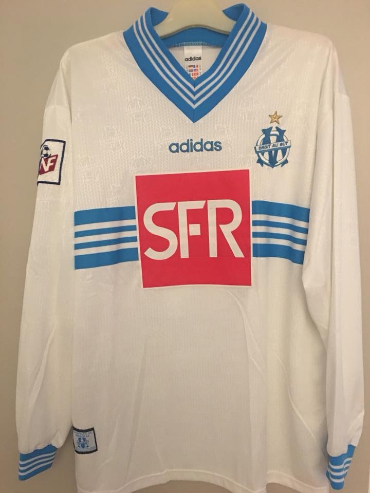 Primera equipación de Olympique de Marsella 97-98