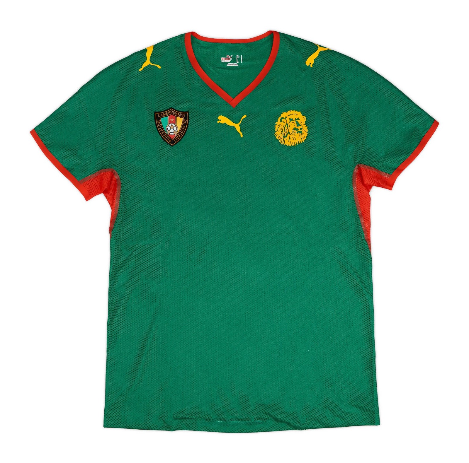 Primera equipación de Camerún 2008