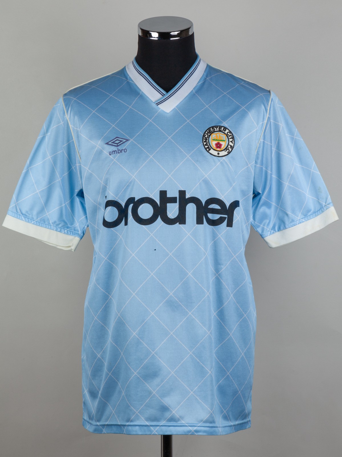 Primera equipación de Man City 88-89