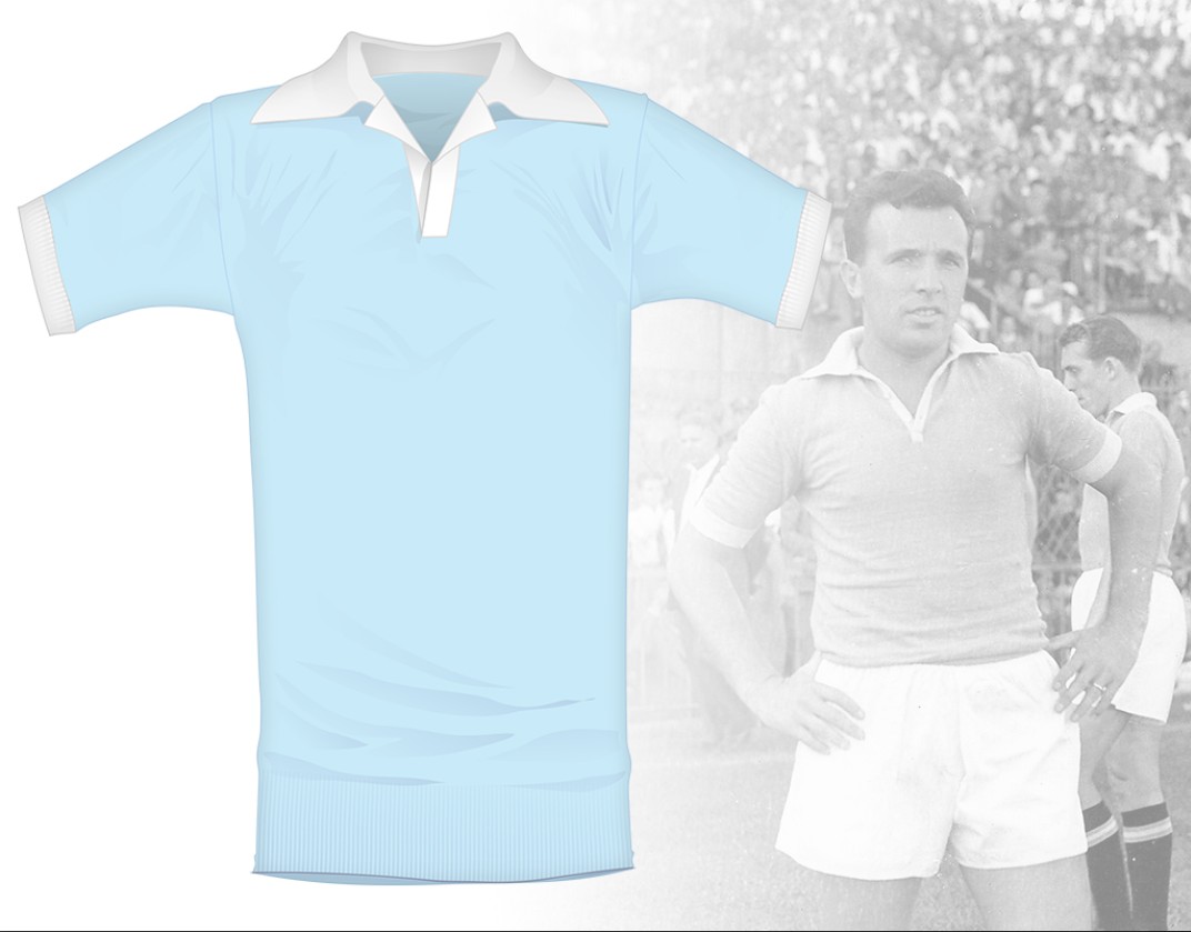 Primera equipación de Lazio 53-54