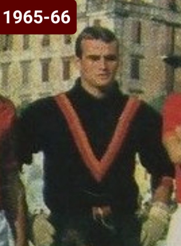 Equipación de portero de Roma 65-66