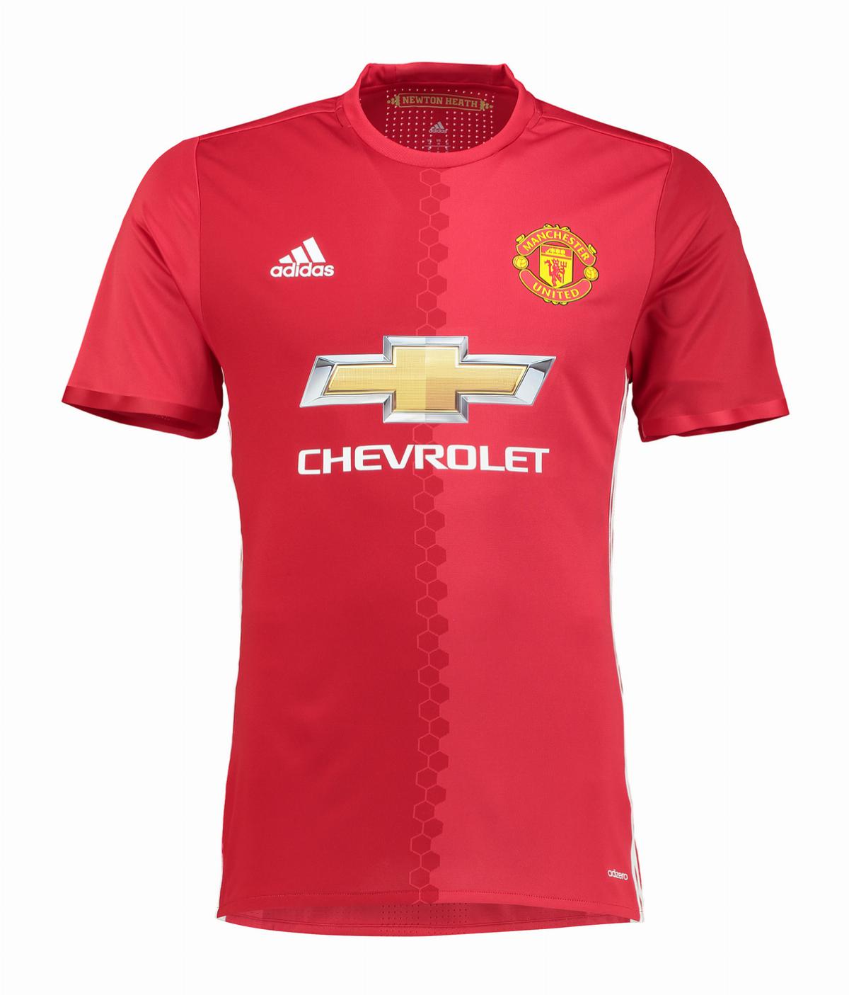 Primera equipación de Manchester United 16-17