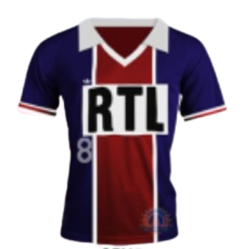 Segunda equipación de Paris Saint-Germain 90-91