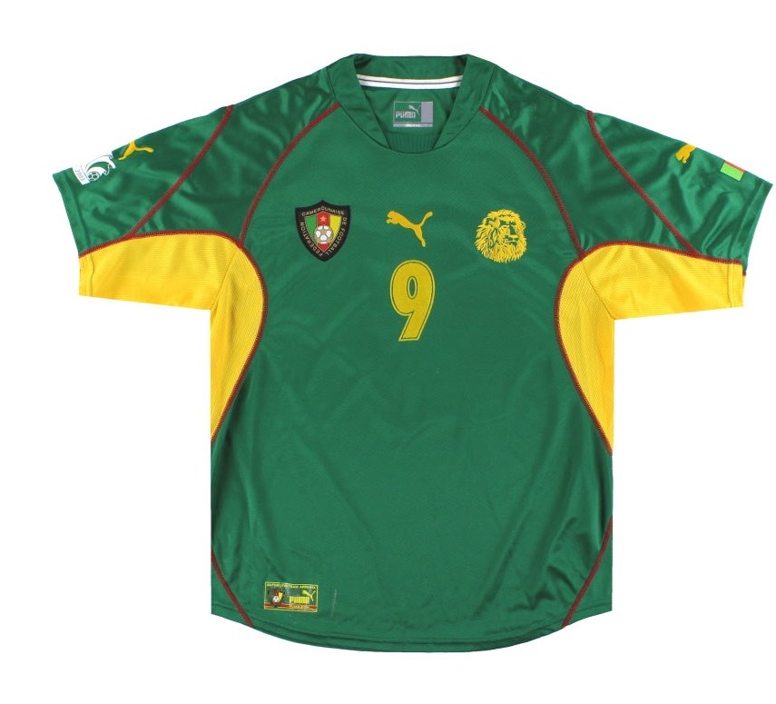 Primera equipación de Camerún 2003
