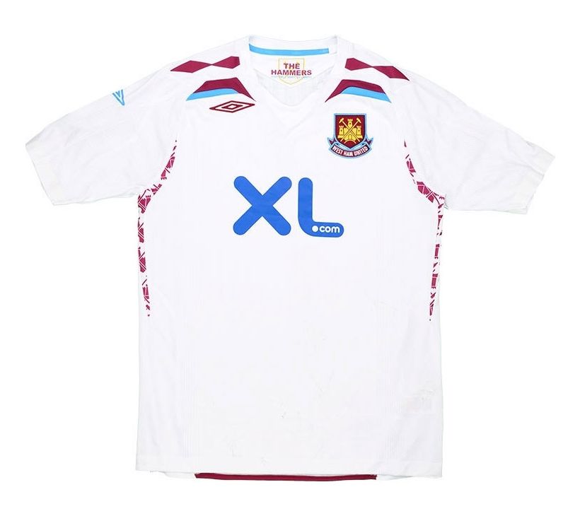 Segunda equipación de West Ham United 07-08