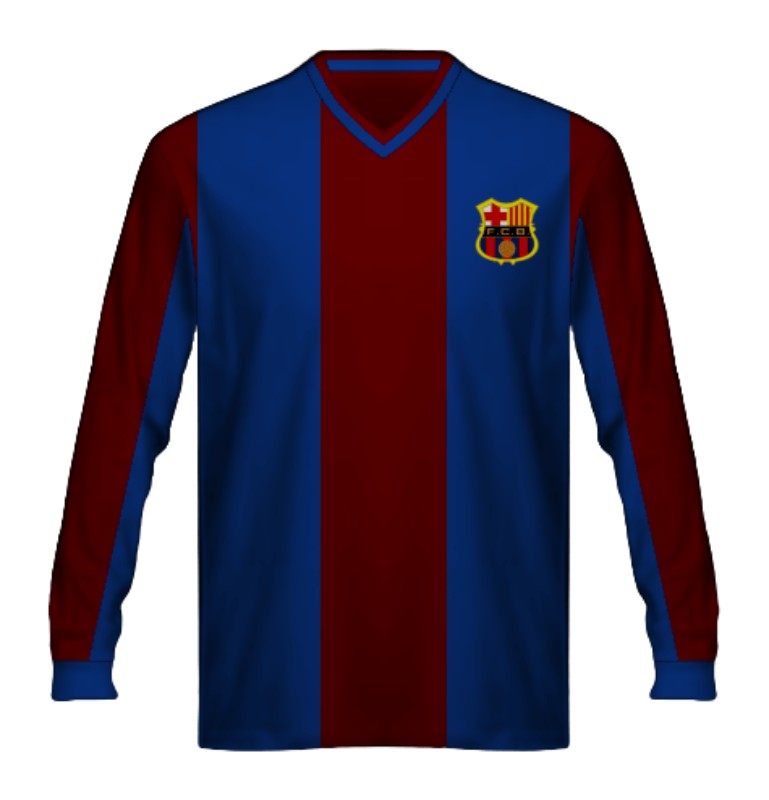 Primera equipación de Barcelona 1928-29