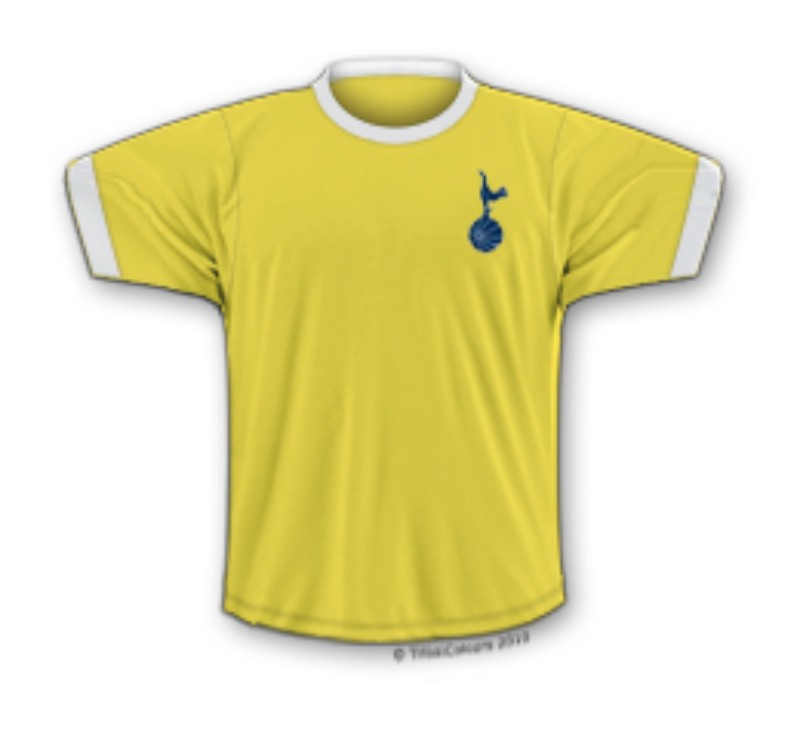 Segunda equipación de Tottenham 70-71