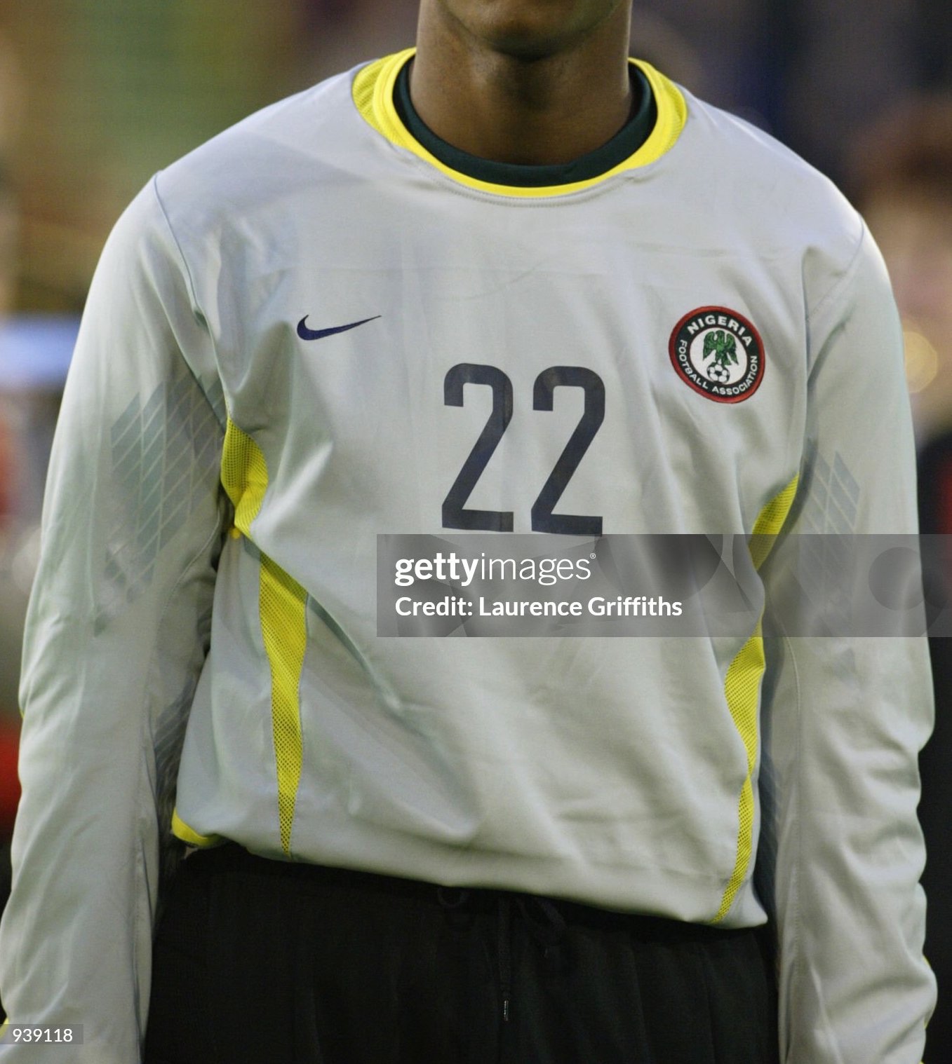 Equipación de portero de Nigeria 2002