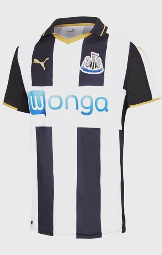 Primera equipación de Newcastle 16-17