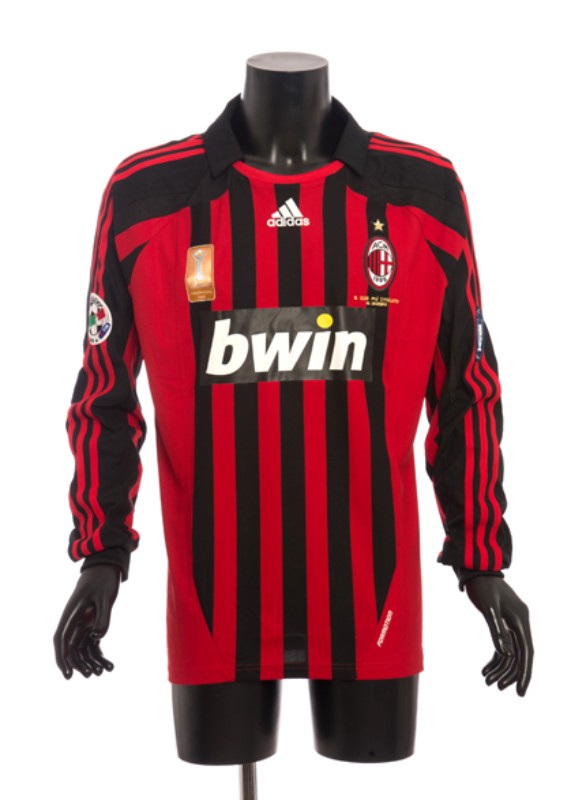 Primera equipación de Milan 07-08