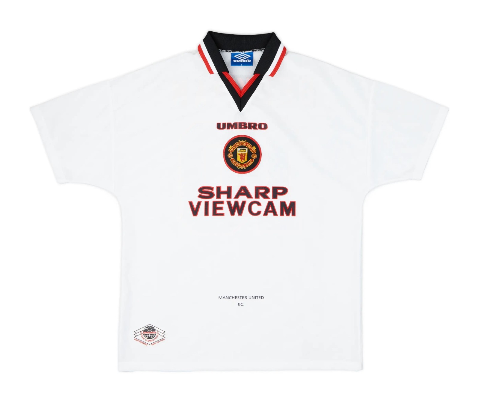 Segunda equipación de Manchester United 96-97